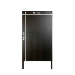 stop trottoir noir métal