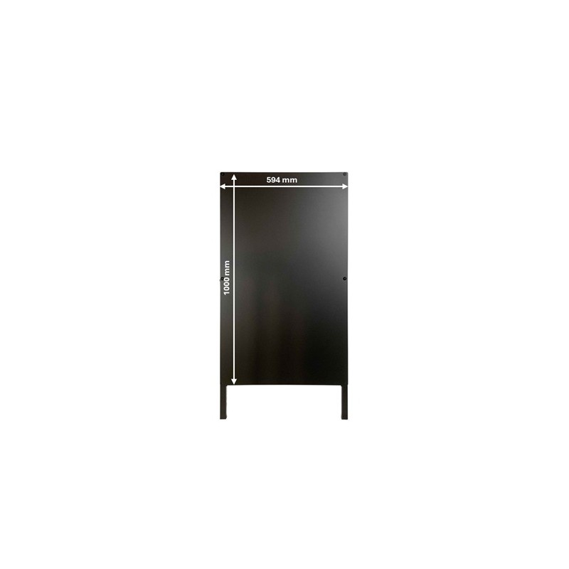 Stop trottoir noir mtal 1000 x 600 mm - Robuste & Design