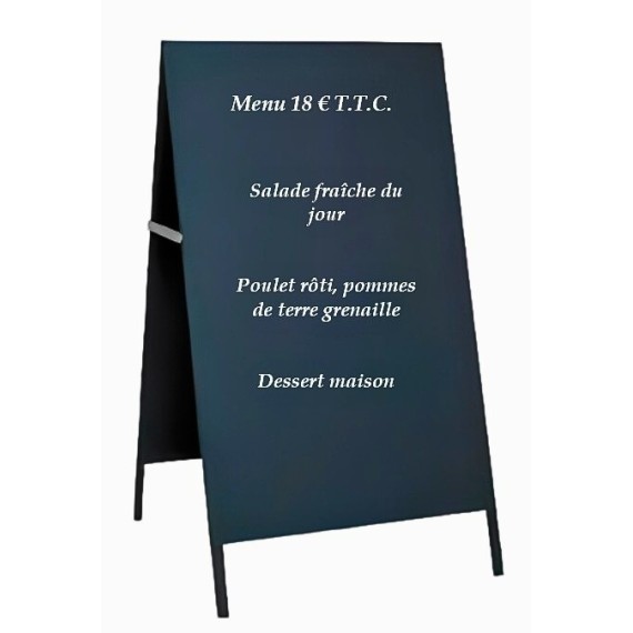 stop trottoir noir métal