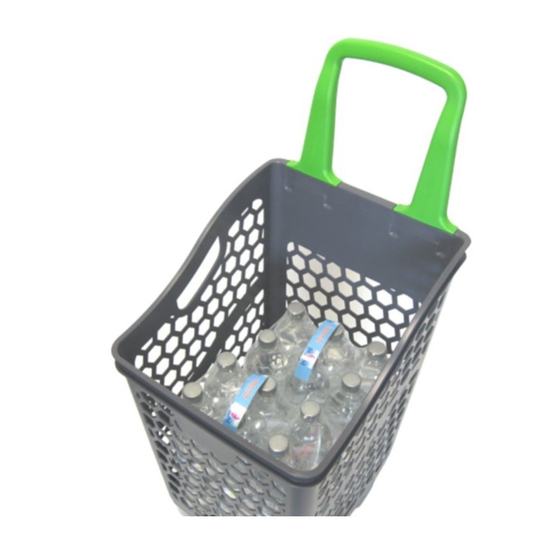 Panier à roulettes 65L - Panier Magasin - Agenc-Mag
