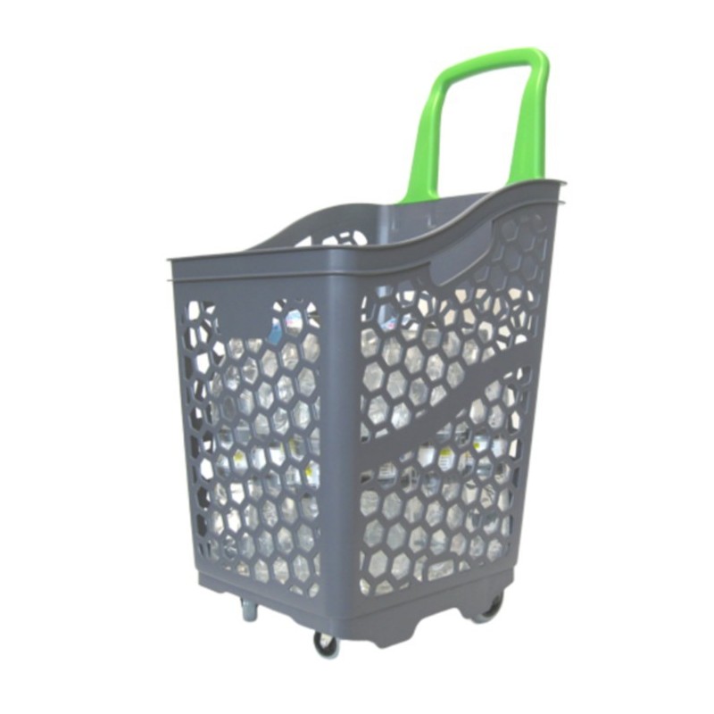 Panier à roulettes 65L - Panier Magasin - Agenc-Mag