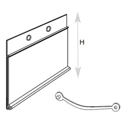 Porte étiquette panier fil