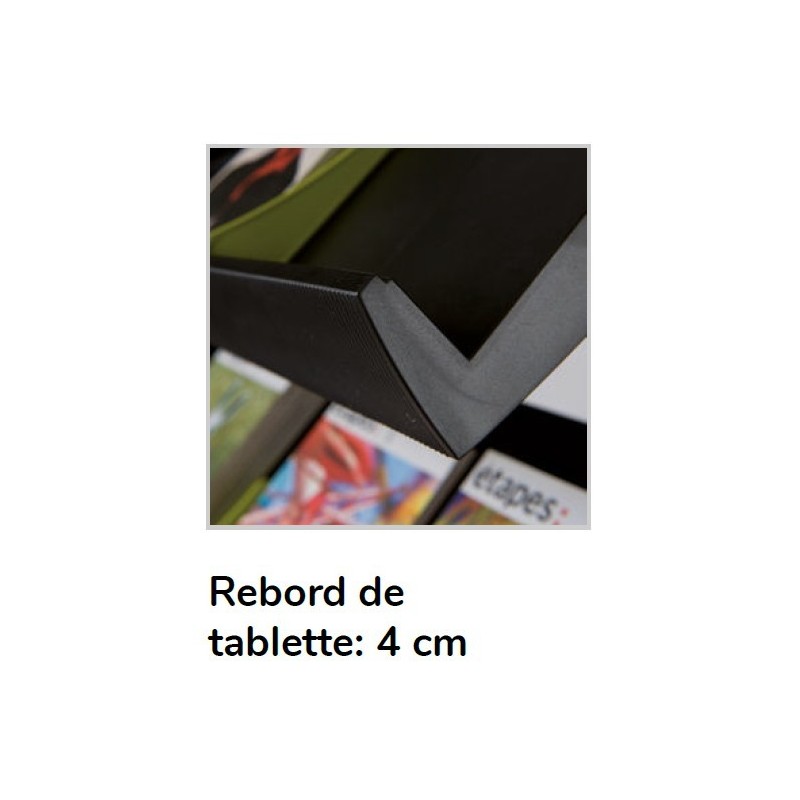 Présentoir Mobile 5 Tablettes – Roulettes & Format A4 | Agenc-Mag