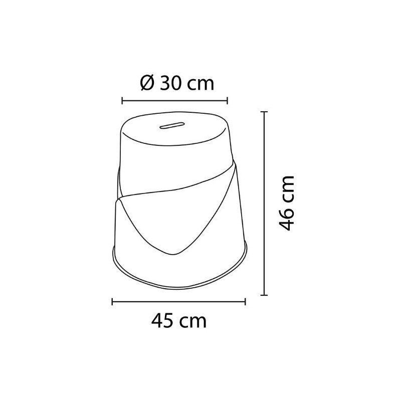 Tabouret Écologique PET Recyclé – Empilable Lot de 3 | Agenc'Mag