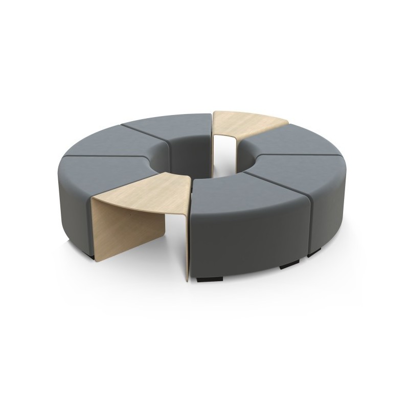 Table Angulaire en Bois Mélaminé Hêtre – Angle 45° | Agenc'Mag