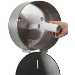 Distributeur de papier toilette Axos en Inox Brossé