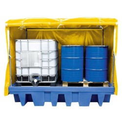 Bac de stockage fermé 2 cuves ou 8 fûts