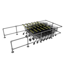 Parc à Caddies autoportant