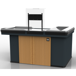 Comptoir caisse 1800 acier...