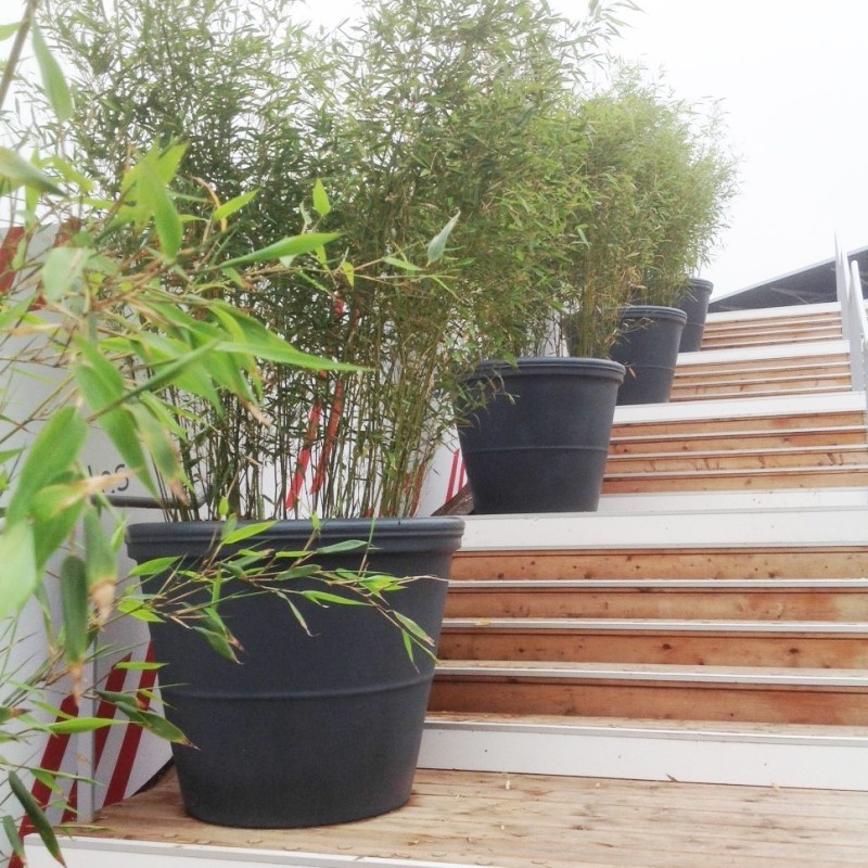 Pot rond Lisse pot de fleur pour terrasse et jardin | Agenc-Mag  | Papi