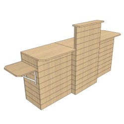 Meuble d'encaissement bois en ligne