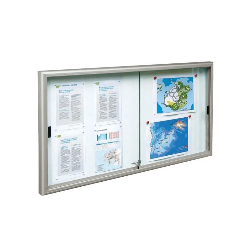 Vitrine coulissante Classique Anodisée