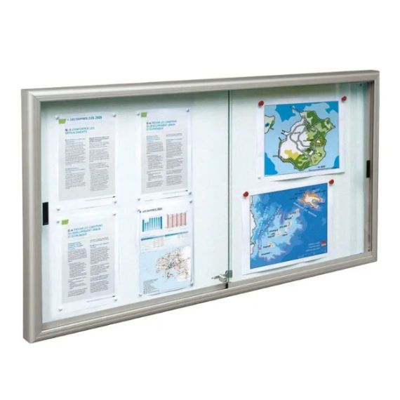 Vitrine coulissante Classique Anodisée