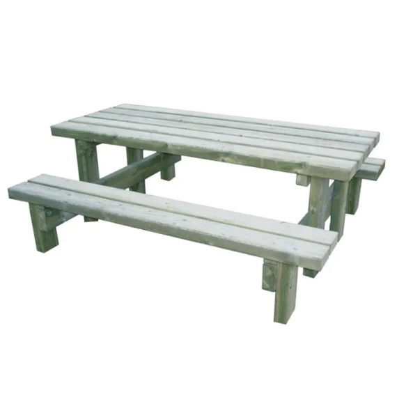 Table de pique-nique en bois CAMPAGNARDE