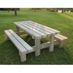 Table de pique-nique en bois CAMPAGNARDE