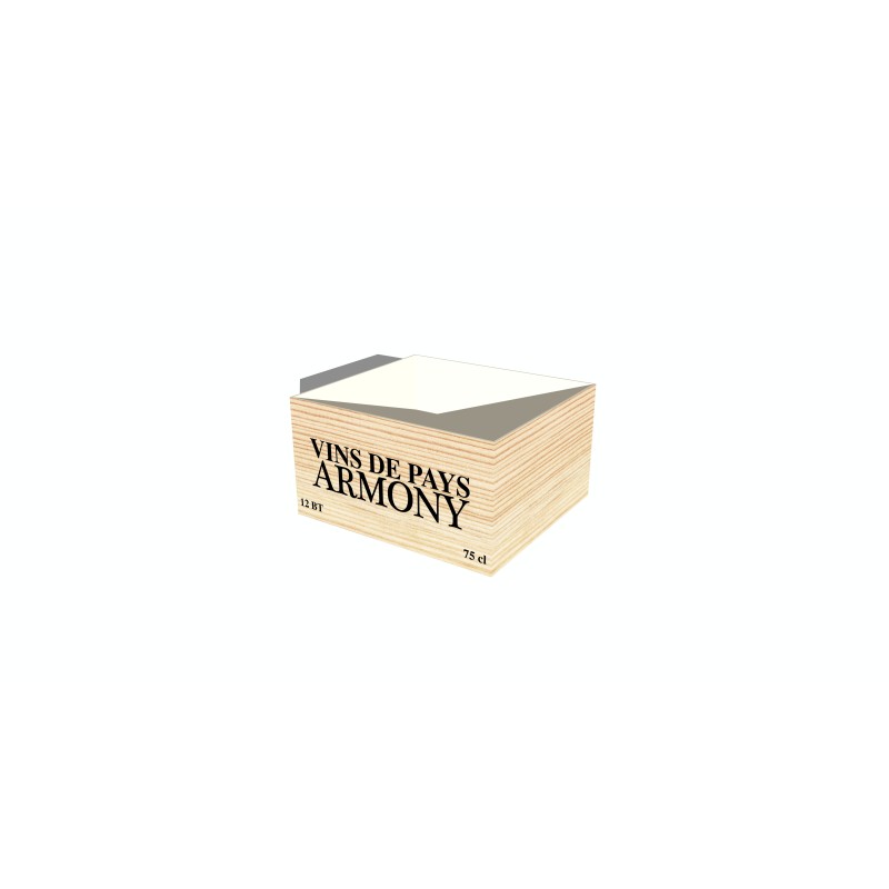 Caisse Décorative Vin Personnalisable Oregon | AGENC'MAG