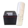 Pack imprimante thermique autocollante 80 mm avec 3 bobines