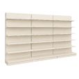 Kit gondole murale de magasin 3 m – Hauteur 2200 mm