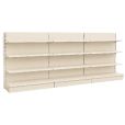 Kit gondole murale de magasin 3 m – Hauteur 1615 mm
