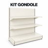 Kit Gondole de magasin murale basse | Rayonnage magasin