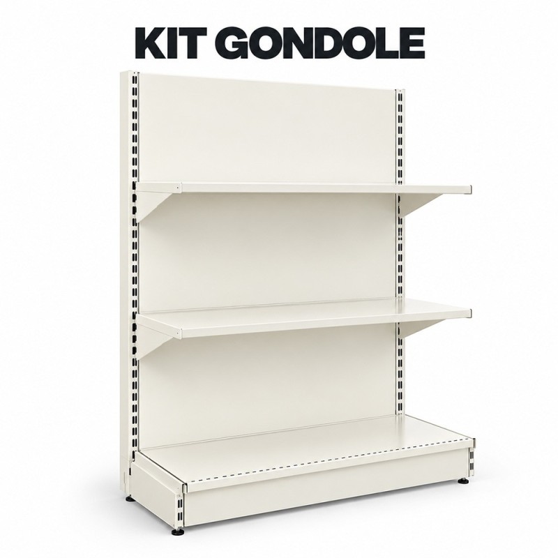 Kit Gondole de magasin murale haute | Rayonnage magasin