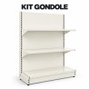 Kit Gondole de magasin murale haute | Rayonnage magasin