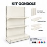 Kit Gondole de magasin murale haute | Rayonnage magasin