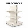 Kit Gondole de magasin centrale haute | Rayonnage magasin