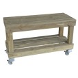 Table basse en bois avec ou sans roulettes