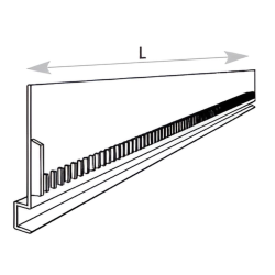 Façade lisse cranté