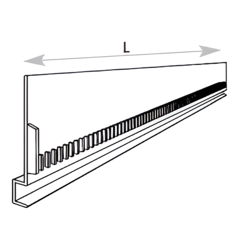 Façade lisse crantée