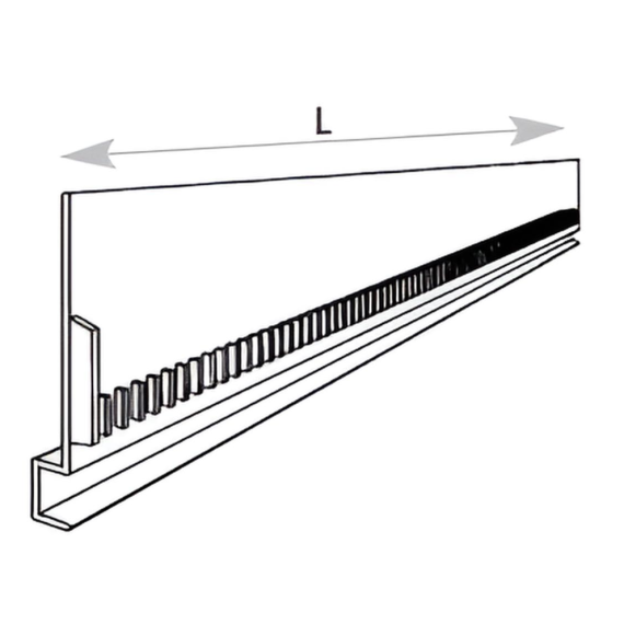 Façade lisse cranté