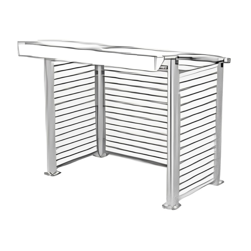 Abri de bus en Aluminium et Bois