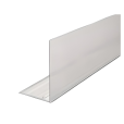 Rail adhésif large blanc L.1330 mm avec butée