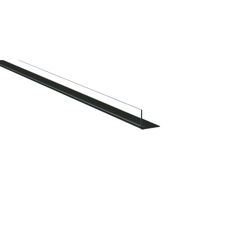Rail magnétique large noir 1330 avec butée