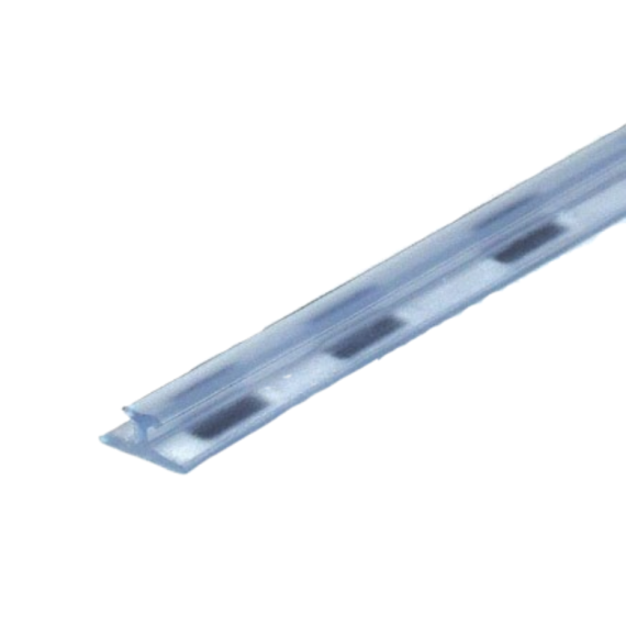 Rail étroit adhésif transparent