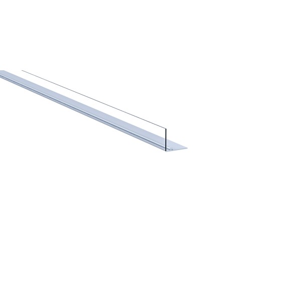 Rail magnétique large gris L.1250 mm avec butée