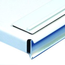 Rail magnétique large blanc