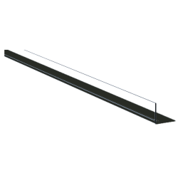 Rail magnétique large noir L.1000 mm avec butée