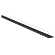 Rail magnétique large noir L.1000 mm avec butée