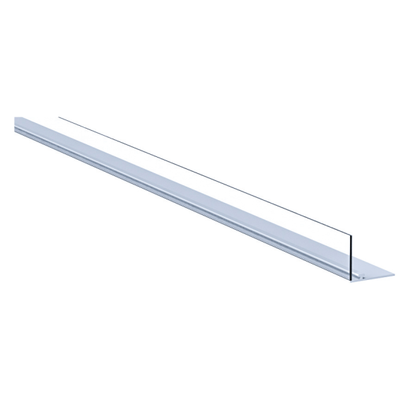 Rail magnétique large gris L.1250 mm avec butée