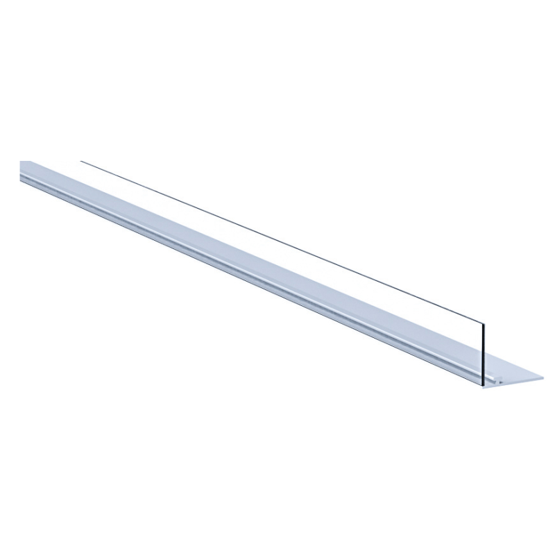 Rails magnétiques gris longueur 1250 mm avec butée | rayonnage magasin