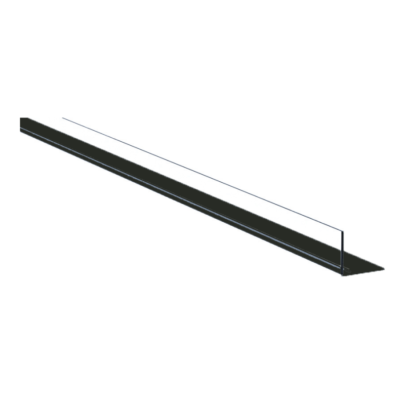 Rail magnétique large noir L.1250 mm avec butée