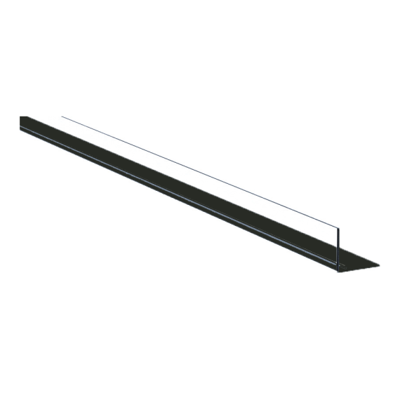 Rail magnétique large noir L.1250 mm avec butée