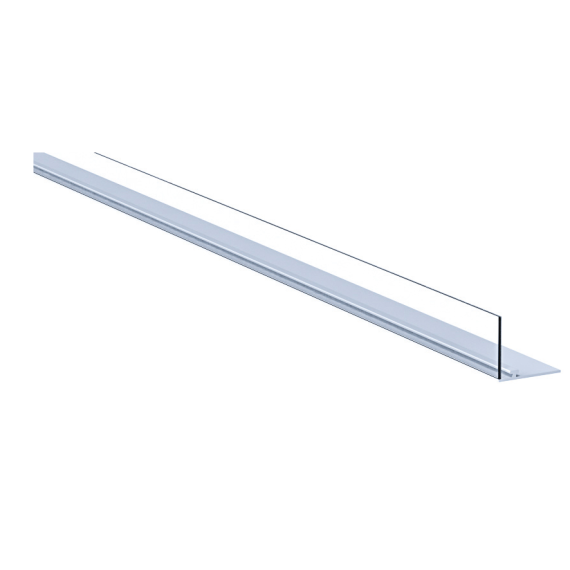 Rail magnétique large gris L.1330 mm avec butée