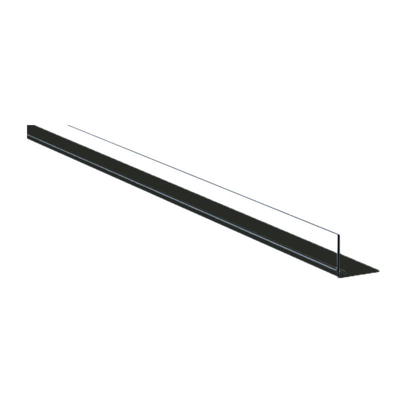 Rails magnétiques noires L1330 mm avec butée |séparateurs de gondole