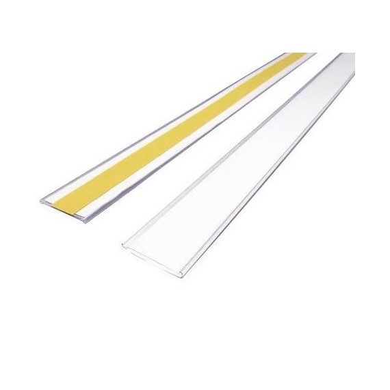 Porte étiquette adhésif transparent h30