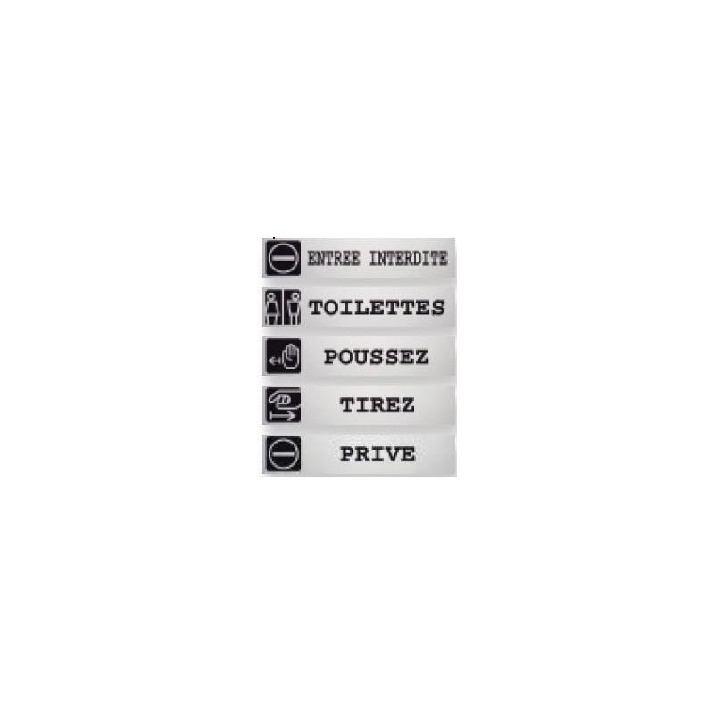 Signalétique Alu Brossé Picto