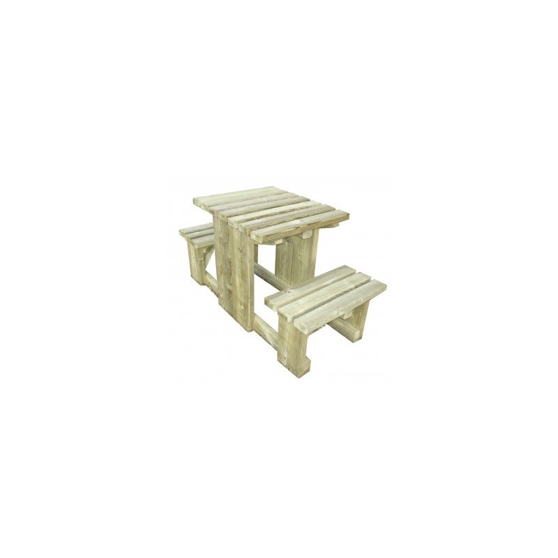 Table de pique-nique COUDRIER en bois pour 4 personnes - Extérieur