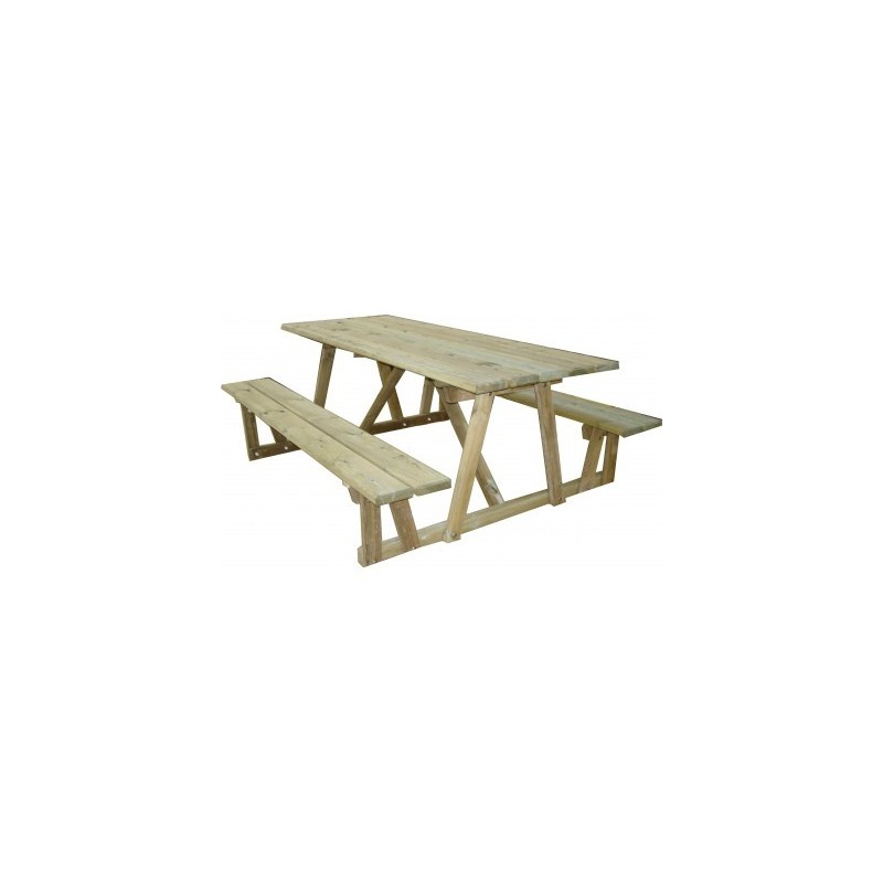 Table de pique-nique PAYSANNE tout en bois européen